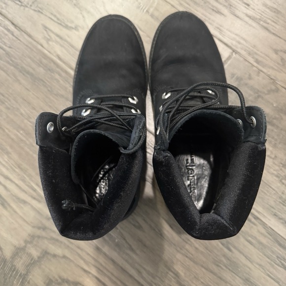 ✨ Timberland Women's 6-Inch Premium Waterproof‎ Boots - Black Nubuck - Size 8 ✨ - Picture 2 of 11